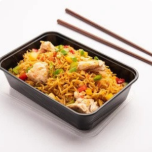 650ml Black Plastic Container – Heavy‑Duty Takeaway & Meal Prep Box (250 pcs)