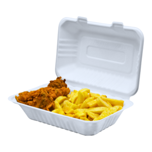 HB10 bio‑degradable food containers, 200 pieces.