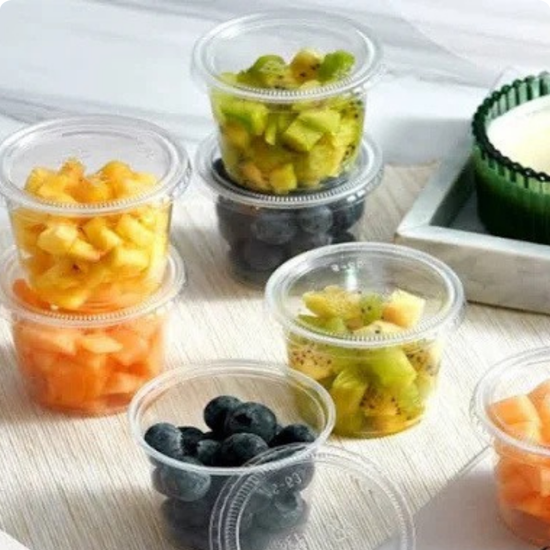 4oz Lightweight Clear Snap‑Lid Container – Portion & Sauce Cup (800 pcs)