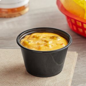 4oz Lightweight Black Snap‑Lid Container – Portion & Sauce Cup (800 pcs)