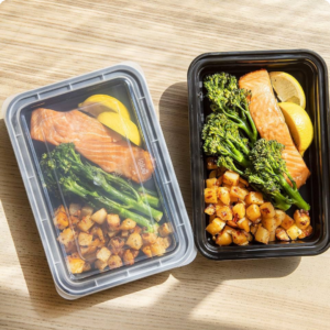 1000ml Black Plastic Container – Heavy‑Duty Takeaway & Meal Prep Box (250 pcs)