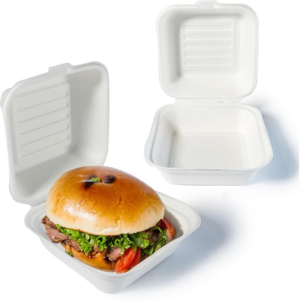 HB7 clear bio‑degradable food containers, 250 pieces.